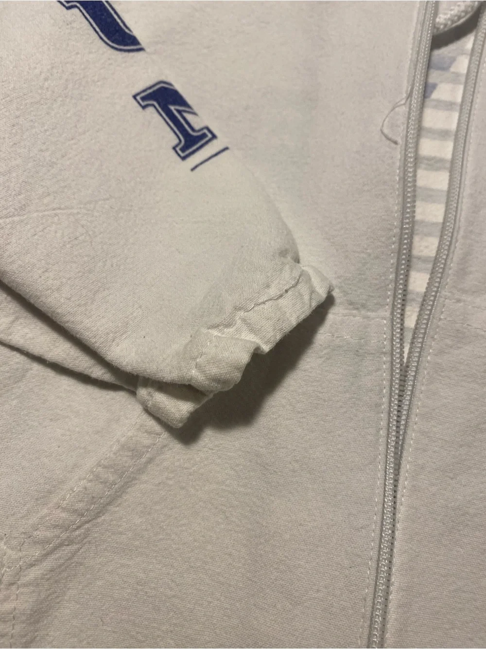 Kids thick cotton White windbreaker 4T Hooded Zip Jacket